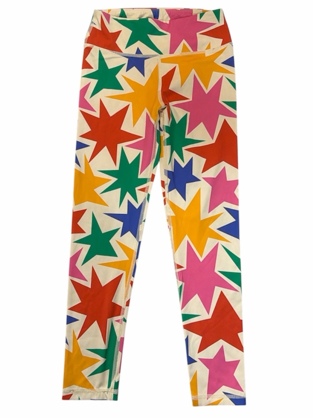 Hanna Anderson Multicolor Star Print Leggings size 8
